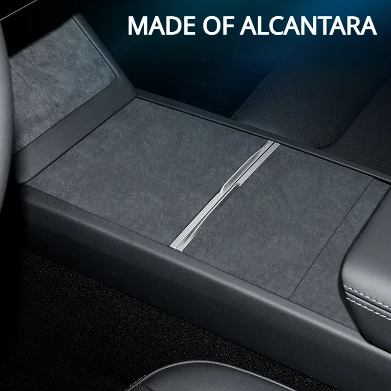 

For Tesla Model 3 Highland 2024 Central Control Panel Protection Sticker Alcantara Suede Ultrathin Patch Decorate Accessories