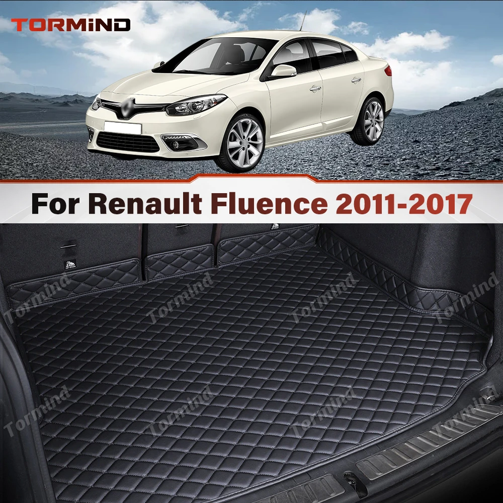 Tormind Cargo Mat For Renault Fluence 2011-2017 16 15 14 3D Car Trunk Mat Carpet Waterproof All Weather Protection Accessories