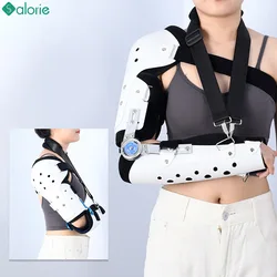 Hinged Elbow Brace Adjustable Post OP Elbow Stabilizer Splint Arm Injury Recovery Support After Surgery Fracture Rehabilitation