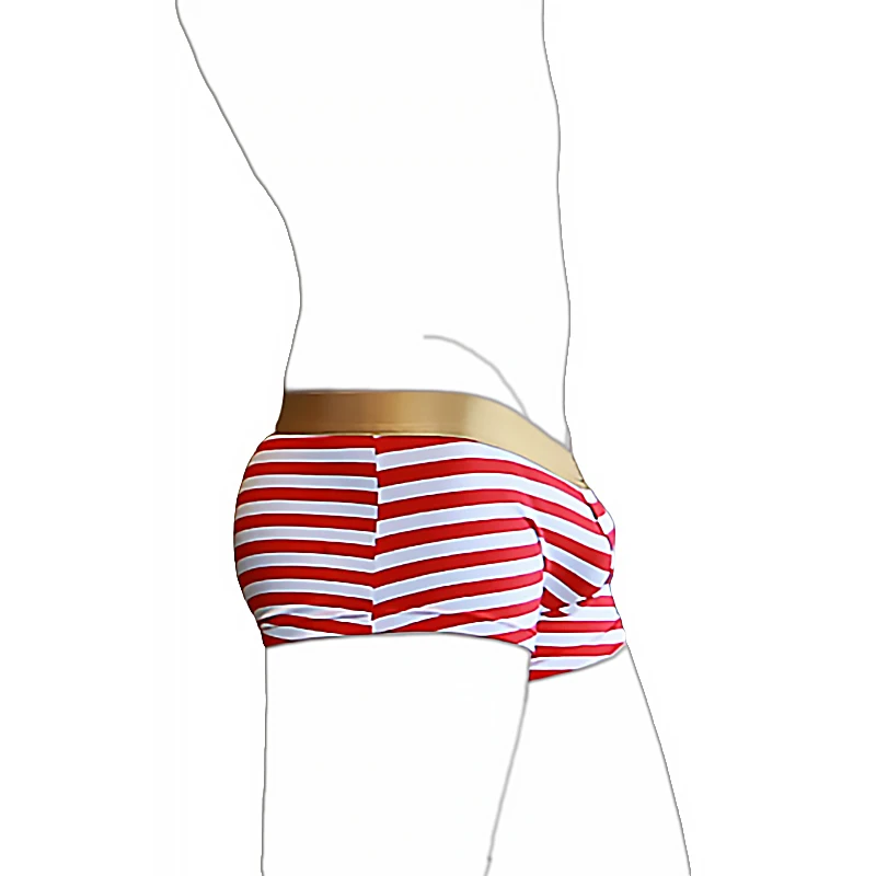 

трусы мужские Men's Underwear Striped Cotton Low Waist Sexy Trendy Boxer Para Hombre Man Gifts cuecas Masculinos