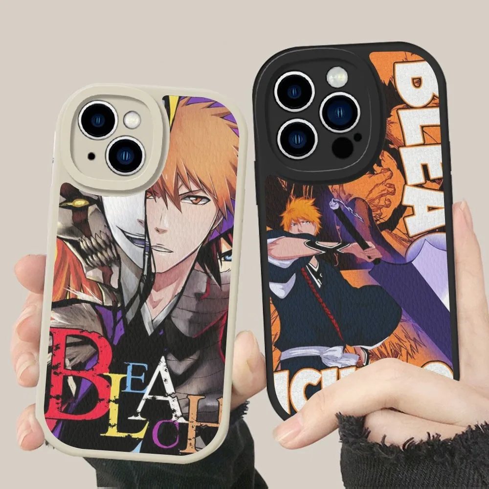 Bleach Kurosaki Ichigo Phone Case Hard Leather For iPhone 14 13 12 Mini 11 14 Pro Max Xs X Xr 7 8 Plus Fundas