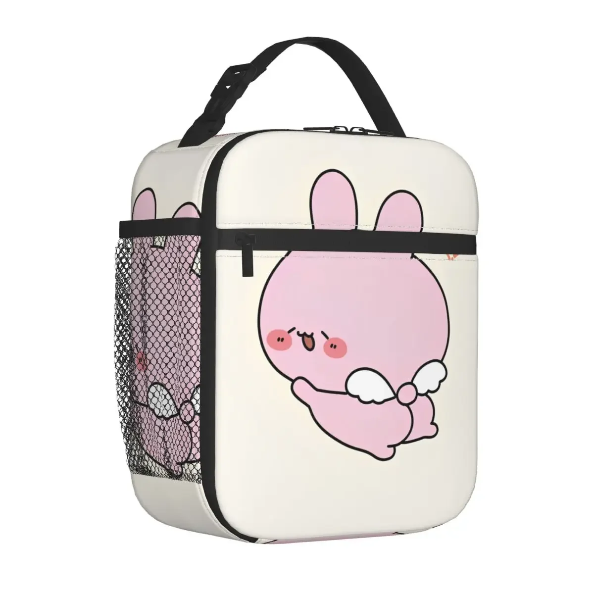 Asamimichaan Cute Asamimi Angel Insulated Lunch Bags Thermal Bag Lunch Container High Capacity Tote Lunch Box Food Handbags