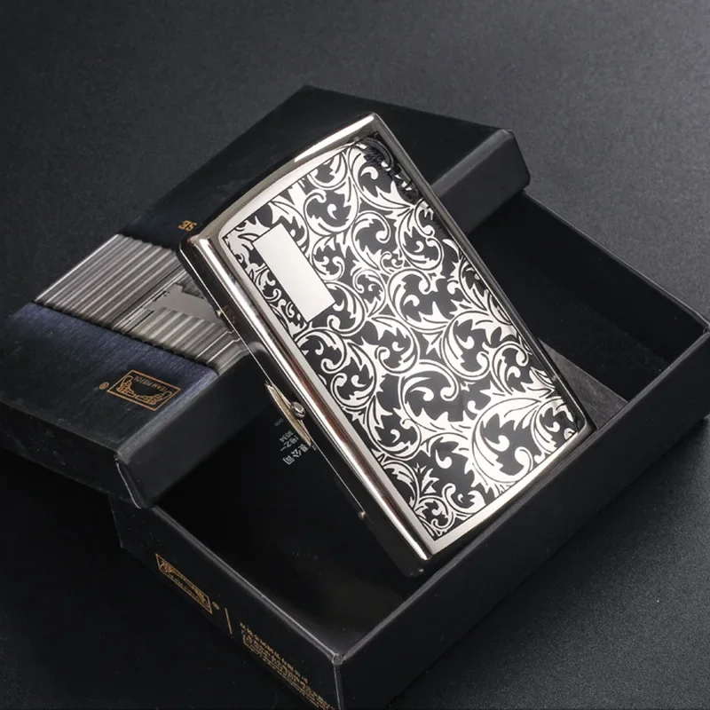 Cigarette Box Copper Tobacco Portable Thick Men\'s Cigarette Box Anti-pressure Cigarette Case