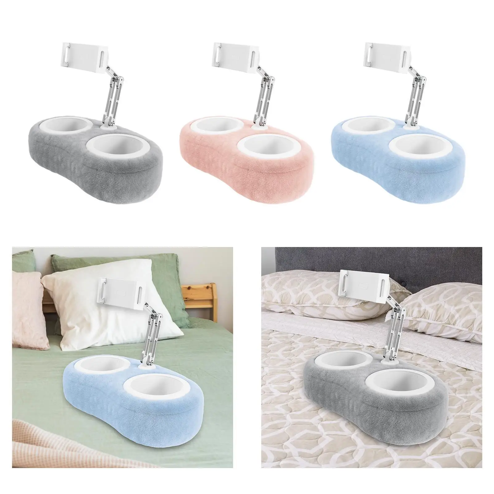 Tablet Pillow Stand Multi Functional ,Multi Angle, with Degree Rotation Phone Holder ,with Axis Arm for Home Watch