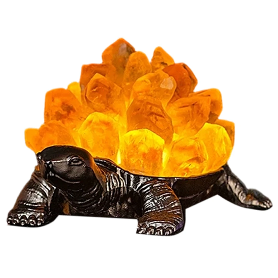 [NEW] 1PC Natural Crystal Citrine Bud for RAW Stone Turtle Shaped for Living Room Study Bedroom Bedside Decor