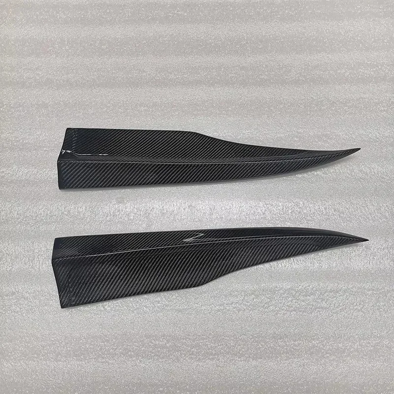 for Mercedes Benz C Class W204 C63 AMG 2007-2014 Carbon Fiber wrap angle Car Rear Bumper Splitter Corner Trim Upgrade Body Kit view 6
