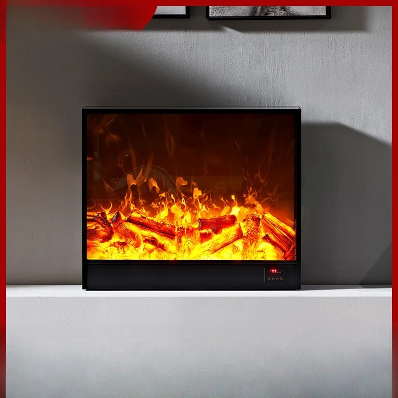 Home improvement European electric fireplace embedded heating fireplace core simulation flame electronic fireplace decoration