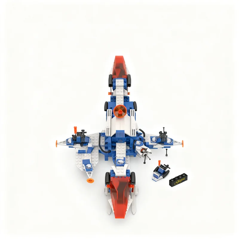 297 pièces MOC Frostbite Runner, modèle de construction de planète glacée spatiale, blocs de construction, cadeaux de Noël, construction DIY, jouets créatifs, idée éducative