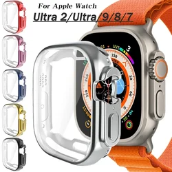 Coque de protection intégrale souple pour Apple Watch Ultra 2, protection d'écran en TPU, pare-chocs pour iWatch série 9/360, 41mm, 45mm, 49mm, 7/8