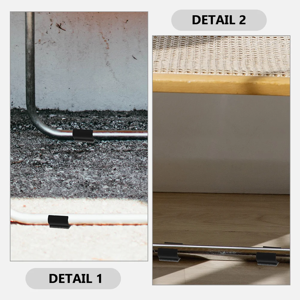 10 Uds. Almohadillas para pies en forma de U, almohadillas para muebles para suelos de madera dura, tapón de punta para silla de trineo, patas antideslizantes para sillas de fieltro