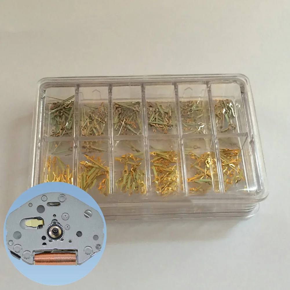 120pcs/Set Stainless steel Pointer Hour Minute Second Hand Pointer Watch Needle For 2035 Quartz Movement Watch Repair Accessory