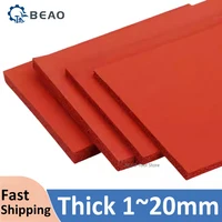 Tablero de espuma de silicona roja, aislamiento térmico y almohadilla de absorción de impactos, máquina de prensado en caliente, estera de esponja de silicona 1 2 3 5 8 10 ~ 20mm