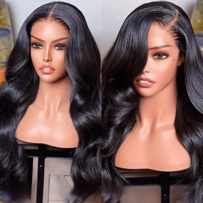 البرازيلي الجسم موجة خصلات الشعر المستعار الإنسان قبل قطعها Hd شفافة 13x4 الدانتيل شعر مستعار أمامي ابيض عقدة شفافة الدانتيل شعر مستعار أمامي