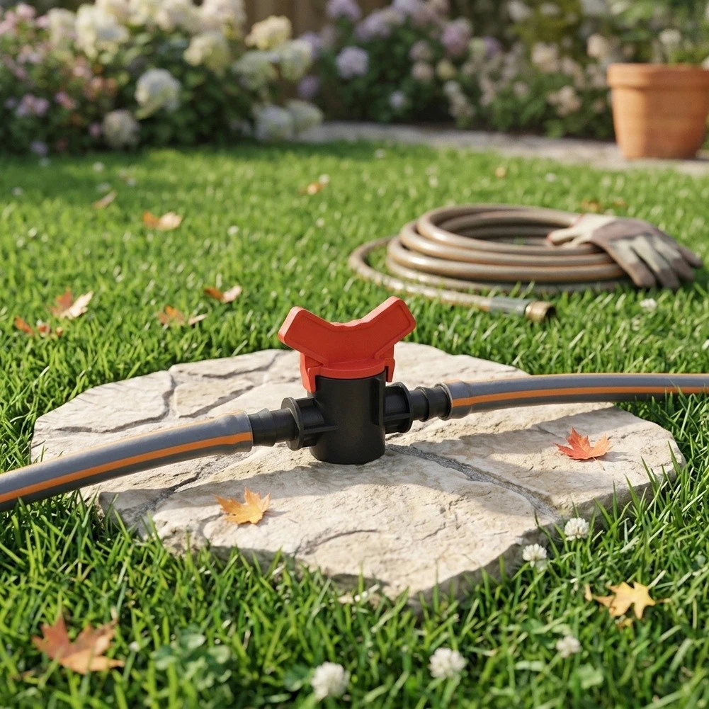 Shut Off Switch Barbed Ball Valve For Precise Irrigation Control Robust Construction For Drip Irrigation Systems