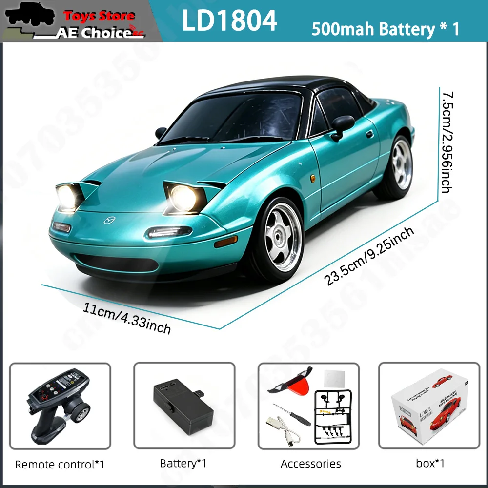 LDRC LD1804 RC ドリフトカー 1/18 マツダ Mx5 2.4 グラム 2WD ESP