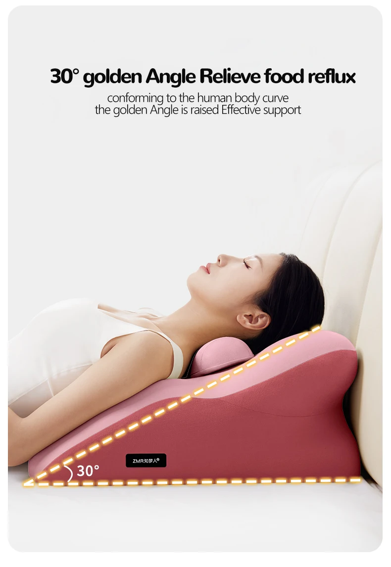 Verstellbares Keilkissen gegen Säurereflux, Multifunktionales Liegekissen für Bauchlage, Liegekissen für Schlafposition, Bettkissen – Detail 2