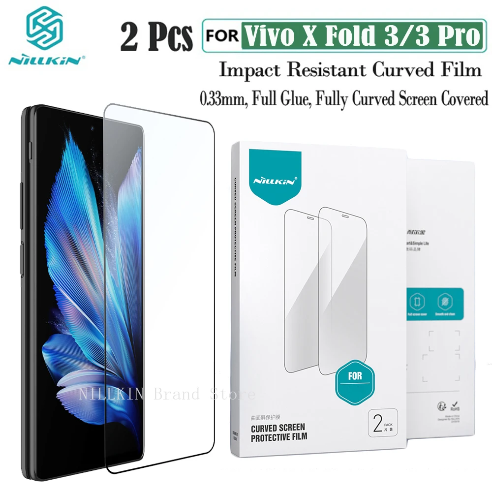 

2 шт. для Vivo X Fold 3 Pro мягкая пленка внешний экран Передняя пленка Nillkin ударопрочная изогнутая пленка защита для экрана для Vivo X Fold3