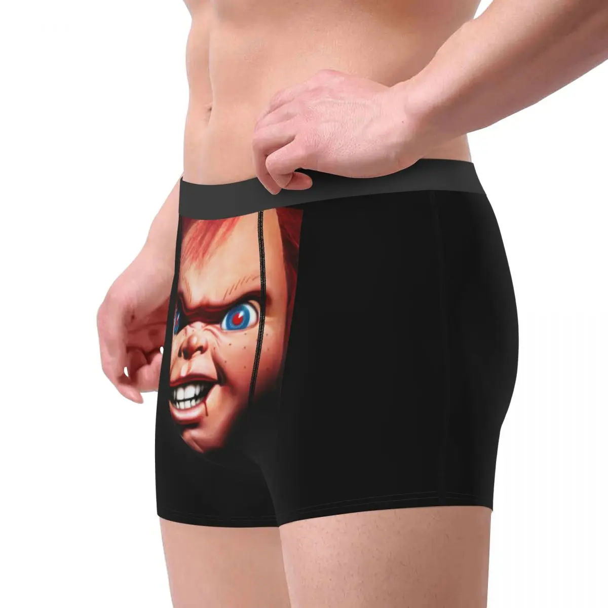 Chucky Horror Movie Men\'s Underwear Halloween Doll Mistery Boxer Shorts Panties Sexy Breathable Underpants for Male