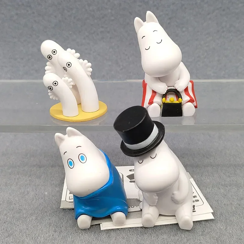 Anime Moomins Figure Blind Box Toys Fatty Family Snufkin Little MyCute Doll Table Ornament Collection Model Children Gifts