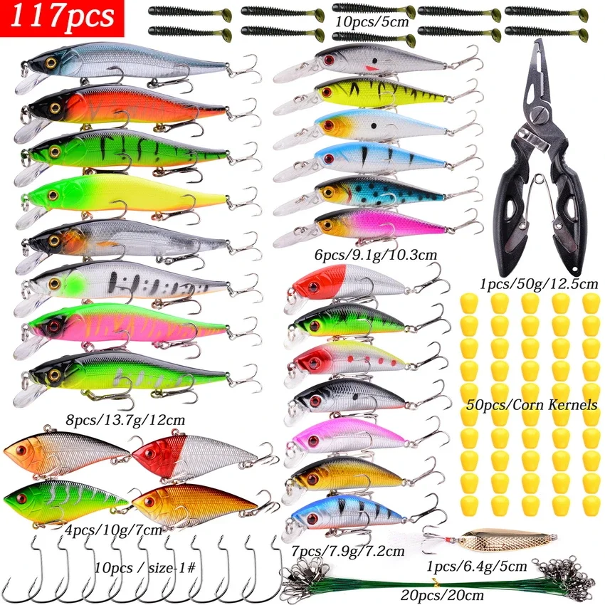 

Mix Wobbler Set Crankbaits Fishing Lure Kit Fresh/Salt Water Isca Artificial Hard Bait Wobblers For Bass Fishing Tackle Goods