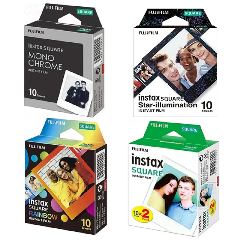 Genuine Fujifilm Instax Square Instant White Edge Film Color Film For Fuji SQ1 SQ40 SQ20 SP3 Square Link Printer Instax Cameras