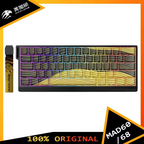 FGG Madlions Mad60 Mad68 He Mechanical Keyboard Magnetic Switch 8k Wired Rgb Hot Swap Custom Keyboard Esport Game Gift Accessory