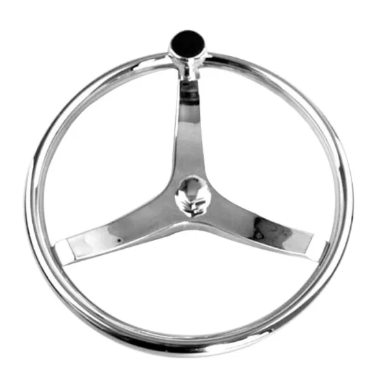 

STLF ISURE MARINE Stainless Steel Marine Boat Steering Wheel Knob 3 Spoke 13-1/2" Boat Accessories