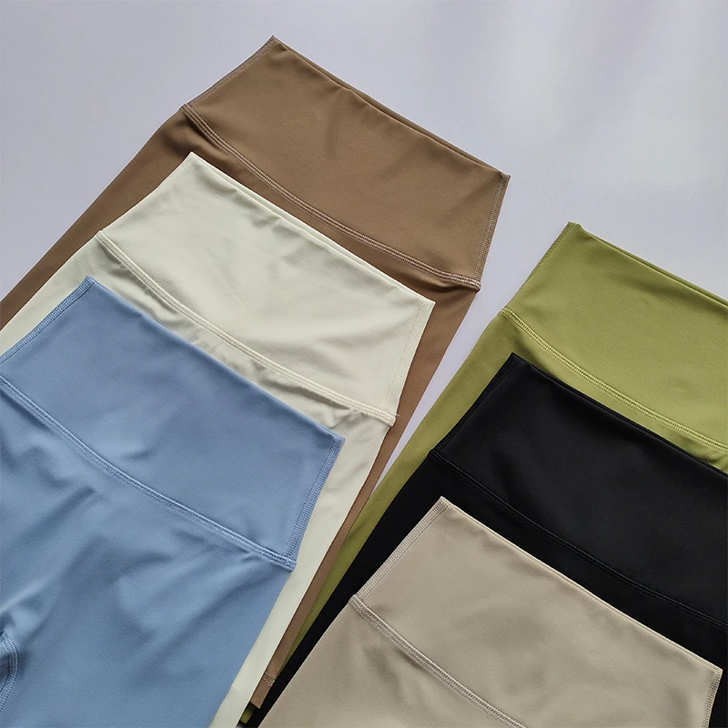 Hochgeschnittene Gaoshi-Thread Nude Sport-Lauf-Yoga-Caprihose für Damen, Schnelltrocknende Fitness-Laufshorts, Sommer-Hot-Shorts – Detail 16