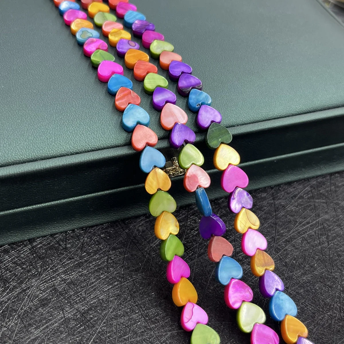 

8-12mm Colorful Natural Freshwater Heart Shell Beads Jewelry Making DIY Necklace Bracelet Earrings Accessory Wedding Women Gift