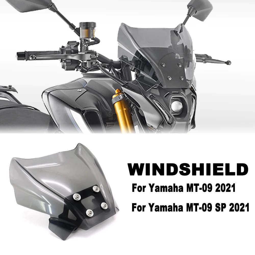 

MT09 / SP 2021 Windscreen For Givi Windshield For Yamaha MT-09 MT 09 Wind Shield Screen Protector Parts Motorcycle Accessories