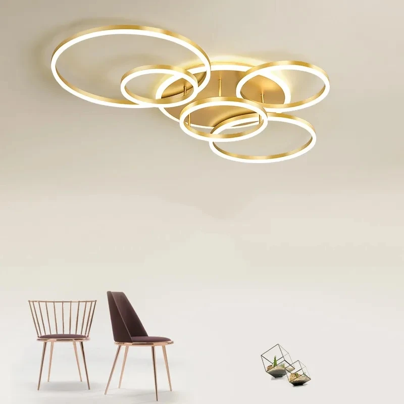 modernas lampadas de teto led para sala lustre dourado e preto home design lusters luminaria quarto e foyer 01