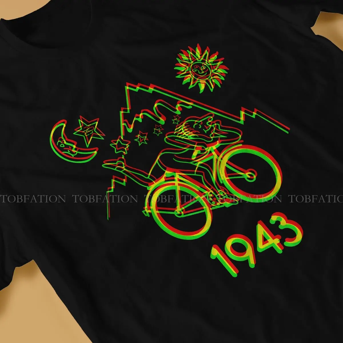 Albert Hofmann Bicycle Day LSD 1943 Trip Tshirt Graphic Men Tops Vintage Grunge Summer Short Sleeve 100% Cotton T Shirt