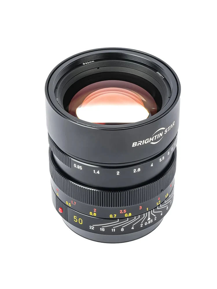 【 Do Brasil 】 Brightin Star 50mm F0.95 Full Frame Mirrorless Camera Lens for Sony E Canon RF R6 Nikon Z A7IV Fuji XF 50 0.95