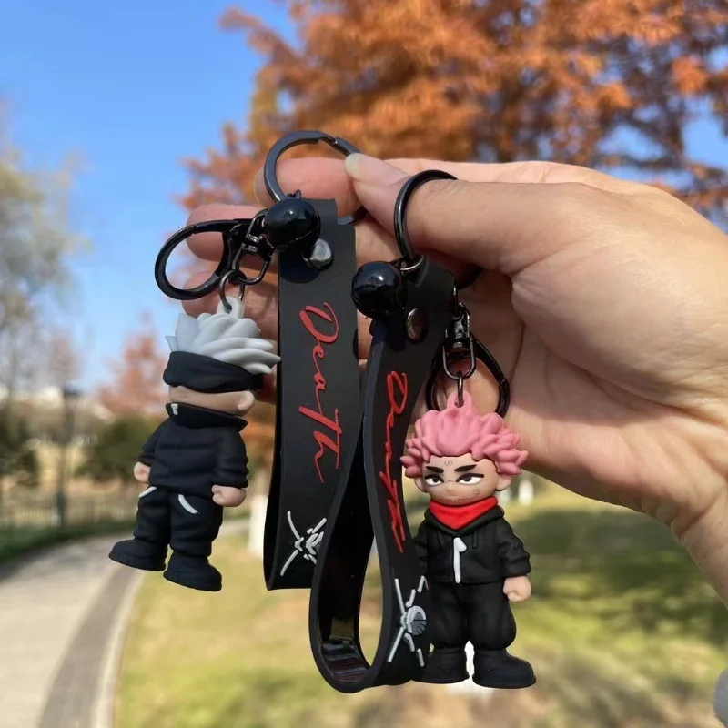 Anime Jujutsu Kaisen Gojo Satoru Itadori Yuji Action Figure PVC Model Keychain backpack pendant Toys Desk Decor Collectible Gift