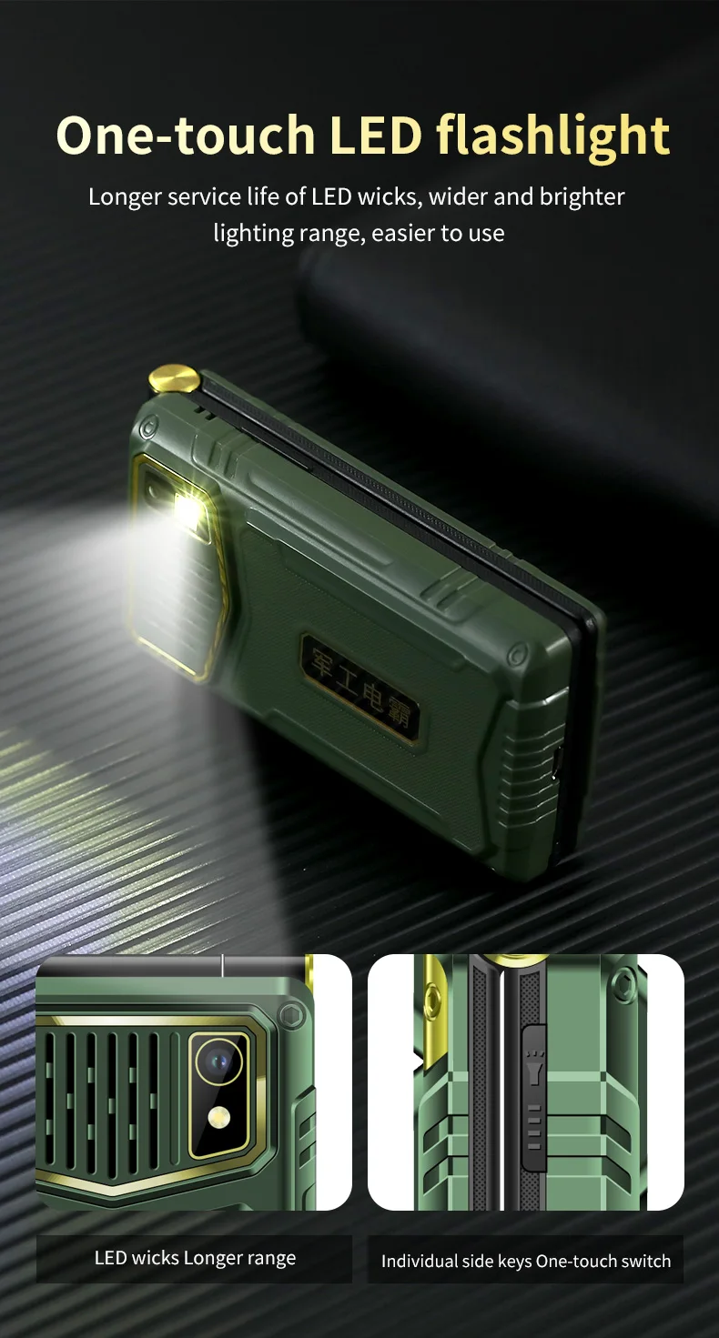 YEEMI M7+ Flip Mobile Phone LTE 4G Double Screen 2300 mAh MP3 MP4 Dual SIM Large Button SOS Quick Dialing Loud Sound CellPhone