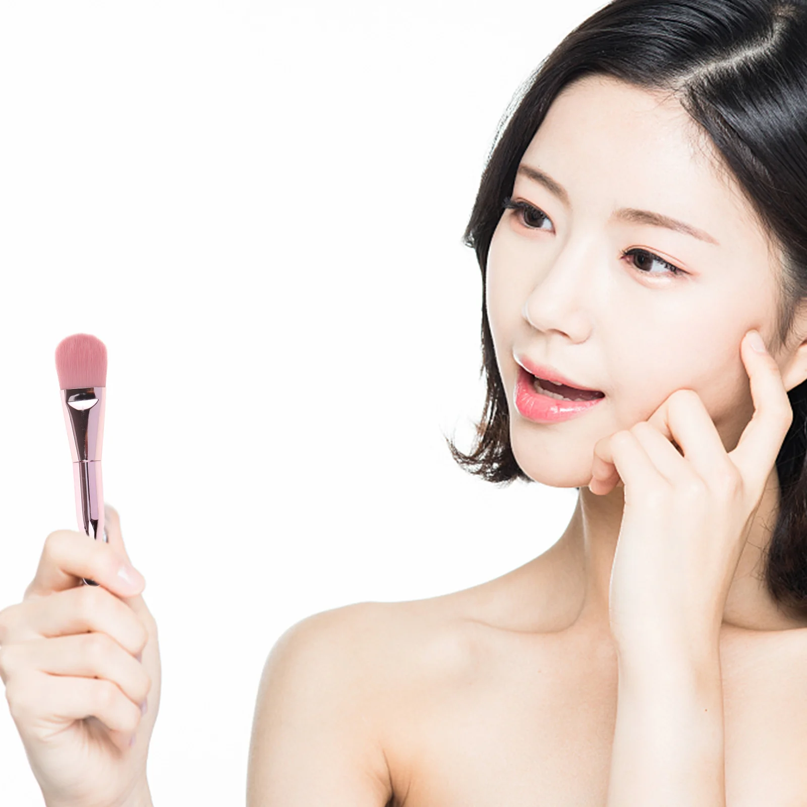 Cepillo para mascarilla Facial, herramienta de cuidado de la piel de doble extremo para máscara de barro, aplicación de crema, mango ergonómico, cerdas suaves, regalo de belleza para mujer