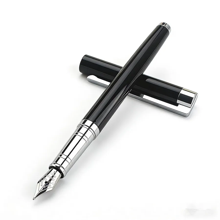 Neuer Jinhao X850 Metall-Füllfederhalter Schwarz-Gold EF F Iridium-Spitze Schul- und Bürobedarf Tintenstifte Geschenk Schreibwaren – Detail 5
