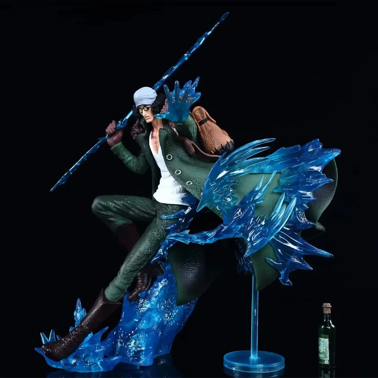 One Piece Kuzan Battle Ver, Anime Statue de Jeu en PVC pour Enfant, Figurine d'Action, Excellent Modèle, Jouets de Collection, Cadeaux, 23cm