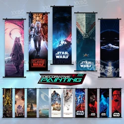 Star Wars Poster Ahsoka Movie Home Decoration Darth Vader Hanging Painting Anakin Skywalker Scroll Picture Jet Troopers Wall Art