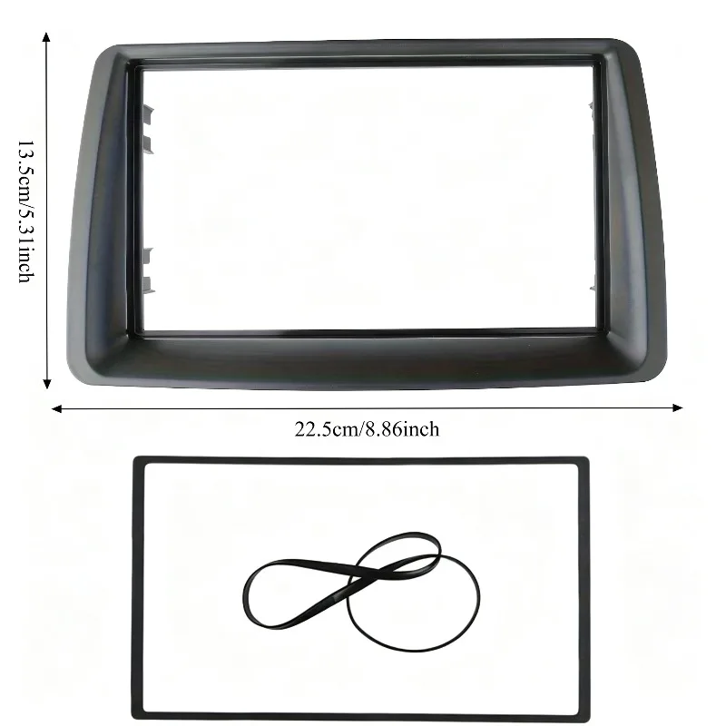 2 Din 7 Inch Car Frame For FIAT Panda 2003 2004 -2010 2011 2012 Instrument Panel Modification Panel Frame