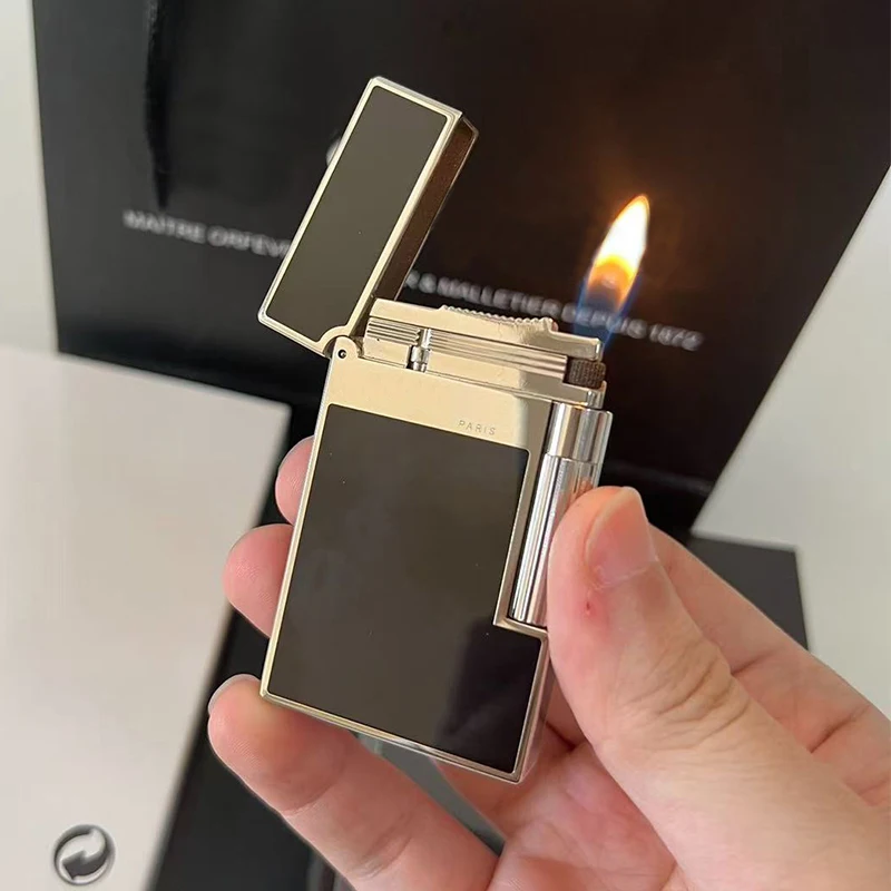 Luxury branded lighter,Surface Lacquer,Brass body,Cigarette accessories,Loud sound,Includes consumables,Best gift for man