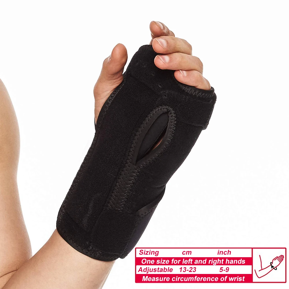 1 PC Adjustable Wristband Steel Wrist Brace Wrist Support Hand Brace Wrist Support Finger Splint Carpal Tunnel Syndrome Working