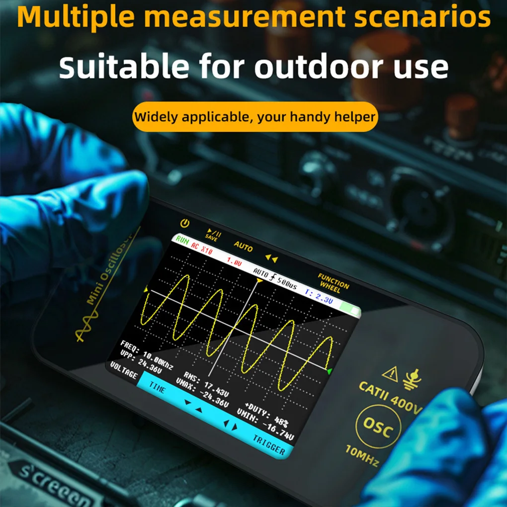 Portable Multi-function Multimeter Tools Mini Handheld Oscilloscope LCD Digital Scope Tester Signal Generator Capacitance Meter