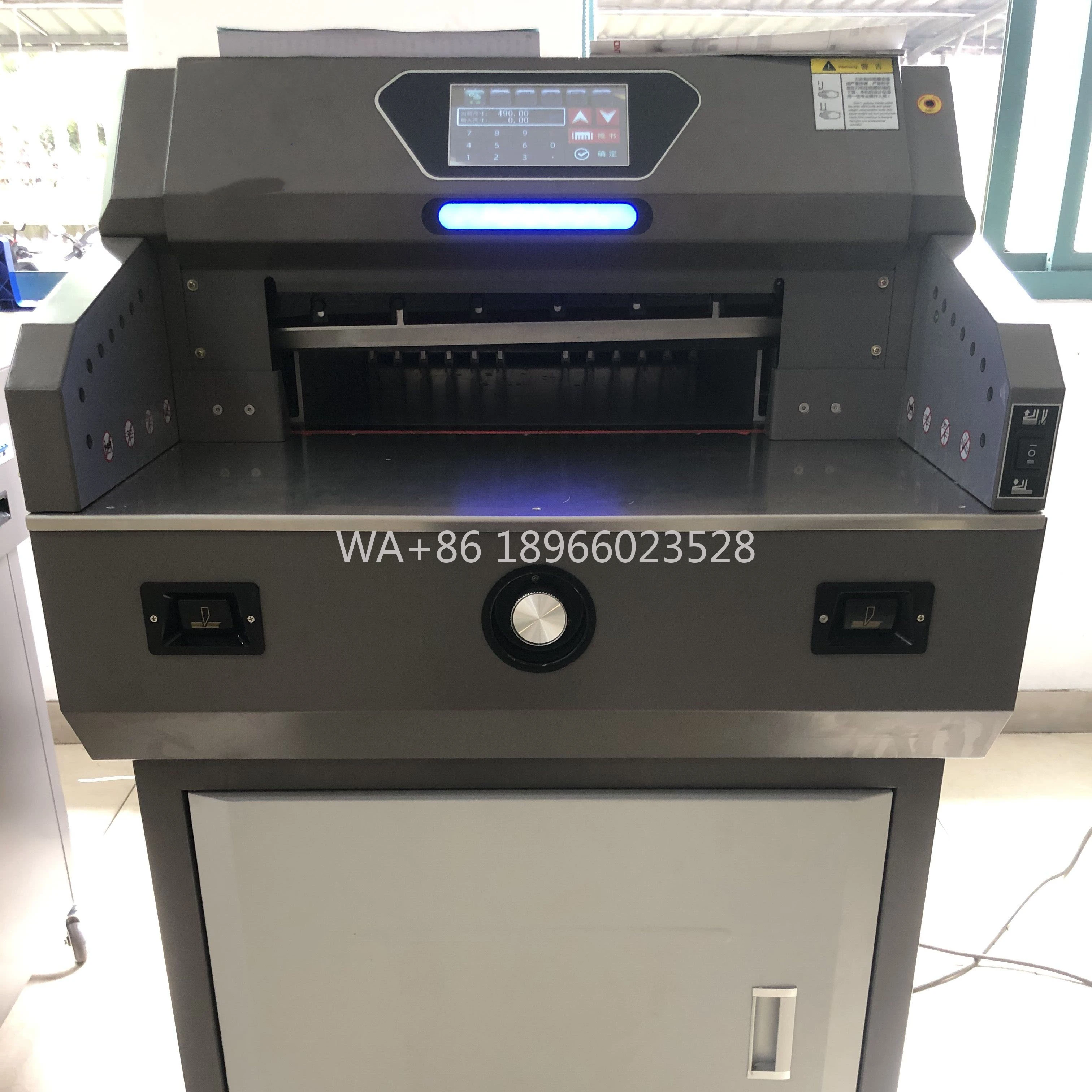 QK-E4908T A3 Aparador de papel elétrico programa-controle livro guilhotina máquina 490mm tamanho de corte
