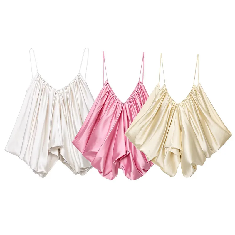 

2025 женский короткий топ без рукавов с открытой спиной и глубоким V-образным вырезом на подтяжках, повседневная сексуальная элегантная женская праздничная одежда