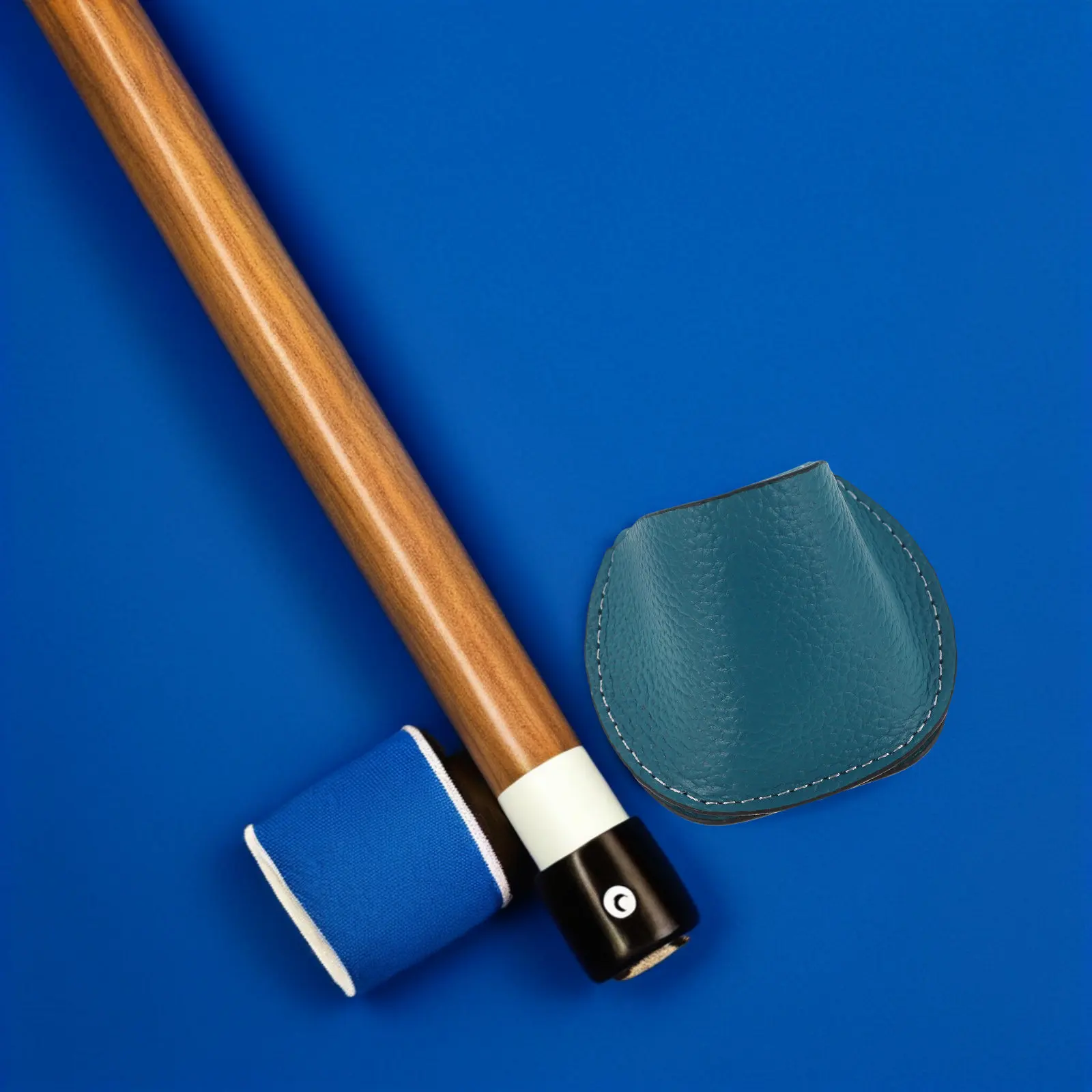 

Scratch Prevention Pool Chalk Pouch Portable Billiard Cue Chalk Holder PU Material for Tournament Training and Daily Use