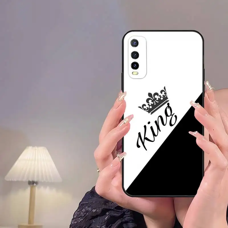 Король Королева двойная лампа для OPPO Find X5 X3 X2 A93 Reno 4 3 Pro A74 A72 A53 A77 A52 A93 S 4G