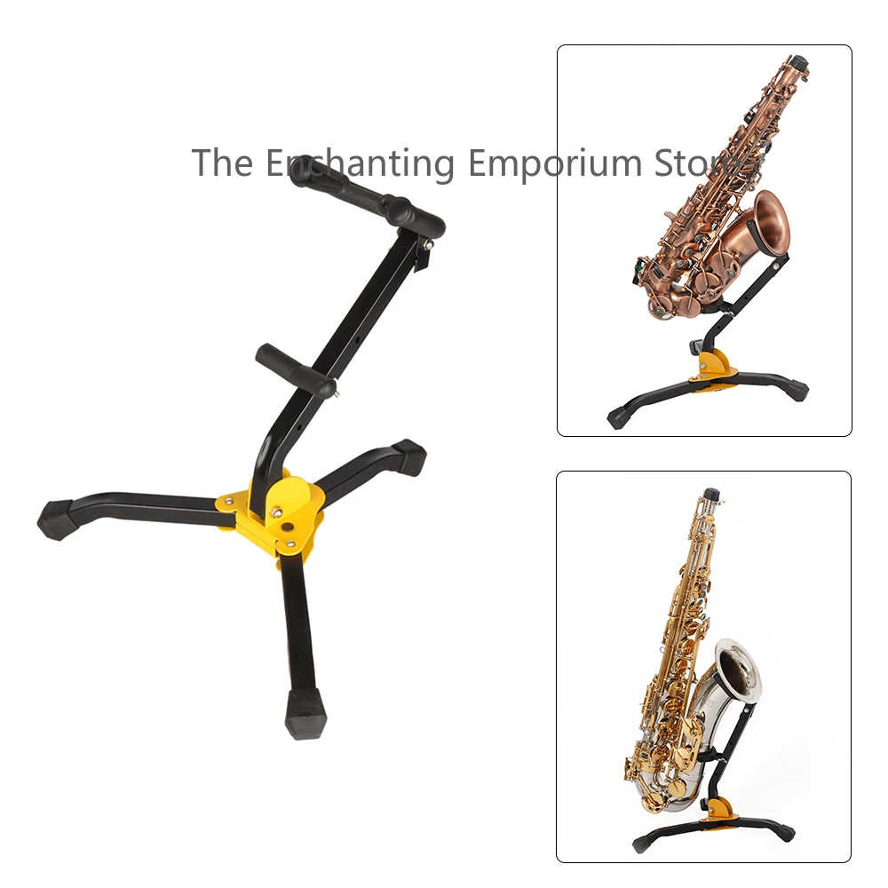 Foldable Tenor Saxophone Alto Sax Metal Floor Stand Tripod Holder