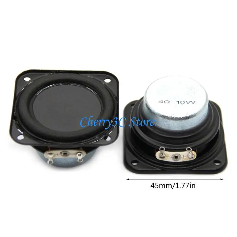 83CE 45mm Speaker Versatile, 4OHM, 10W Full Woofer Loudspeaker Penggantian untuk berbagai aplikasi perangkat