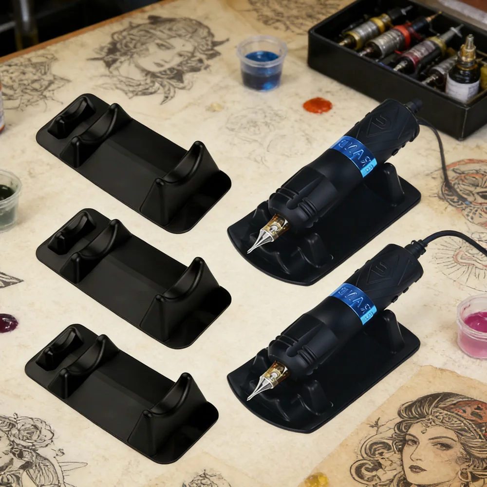 

Rubber Tattoo Machine Pen Holder Display Stand Tattoo Pen Frame Rotary Tattoo Machine Rack Tray Rest Tattoo Accessories